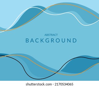 flat design abstract blue colour background