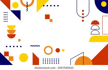 flat design of abstract geometric background