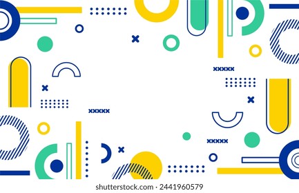 flat design of abstract geometric background