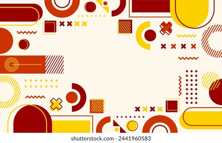 flat design of abstract geometric background