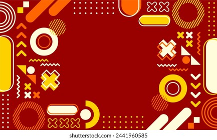 flat design of abstract geometric background
