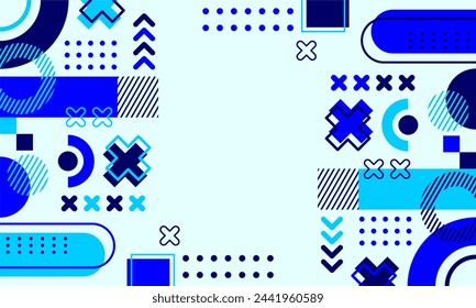 flat design of abstract geometric background