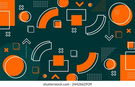 diseño plano de fondo geométrico abstracto