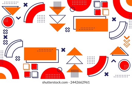 flat design of abstract geometric background