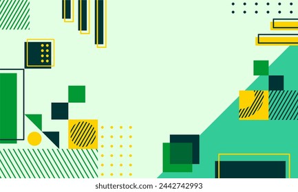 flat design of abstract geometric background