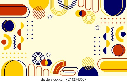 flat design of abstract geometric background