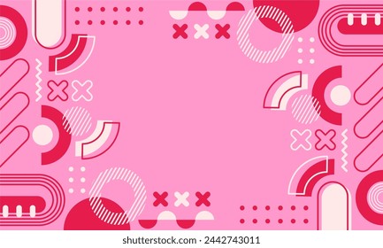 flat design of abstract geometric background