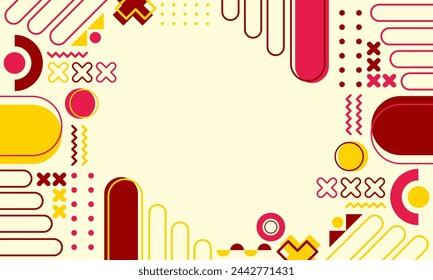 flat design of abstract geometric background