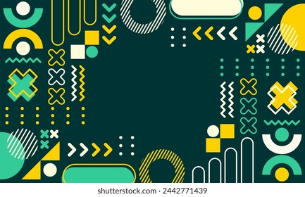 diseño plano de fondo geométrico abstracto