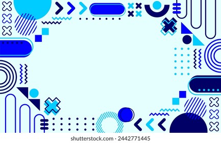 flat design of abstract geometric background