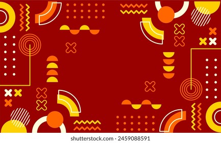 flat design of abstract geometric background