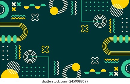 flat design of abstract geometric background