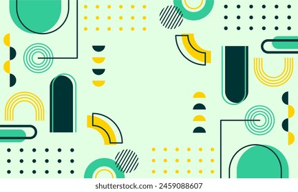 flat design of abstract geometric background
