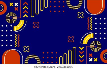 Flaches Design des abstrakten geometrischen Hintergrunds