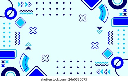 flat design of abstract geometric background