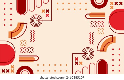 flat design of abstract geometric background