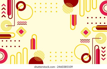 flat design of abstract geometric background