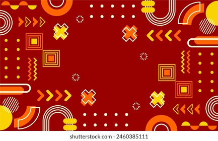 flat design of abstract geometric background