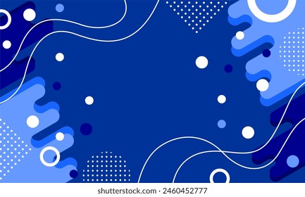 flat design of abstract geometric background