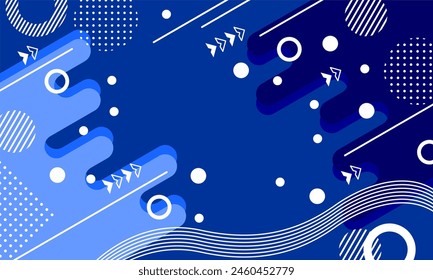 flat design of abstract geometric background