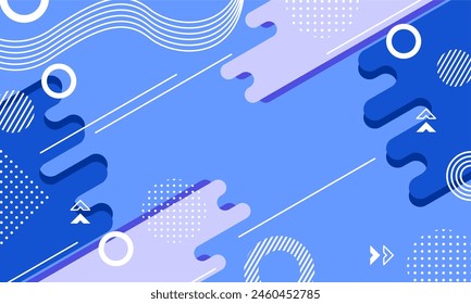 flat design of abstract geometric background