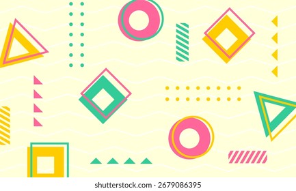 flat design of abstract geometric background
