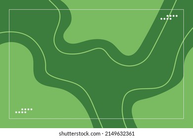 Flat Design Abstract With Green Background
