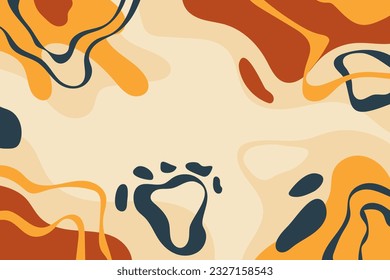 Flat design abstract illustration in bright colors