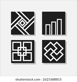 Ilustración abstracta de diseño plano para póster o redes sociales o folleto.