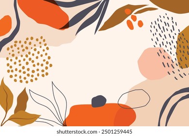 Flat design abstract terracotta background