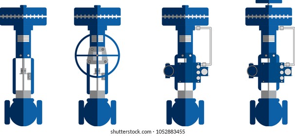 Flat design Actuators Control valve with Handle