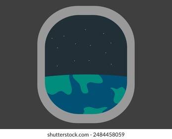 flat design airplane travel vector illustration