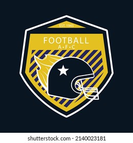 flat design american logo template design