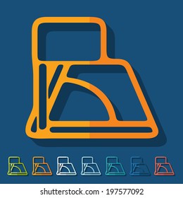 Flat design: angle