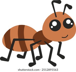 flat design animal ant illustration