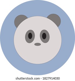Flat design animal herbivore, Perfect for education toys. 