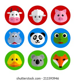 Flat Design Animals Collection