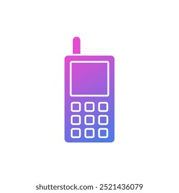 flaches design antenne telefon vektor symbol