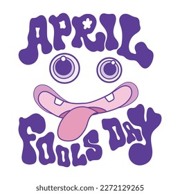 Flat design april fools day, perfect for office, company, school, social media, advertising, printing and more
