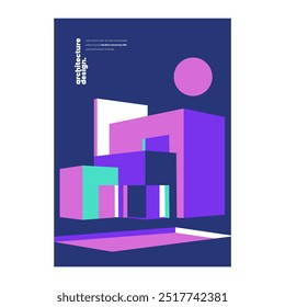 Design plano arquitetura cartaz design vetor design em eps 10