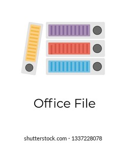 Flat design of archive icon.