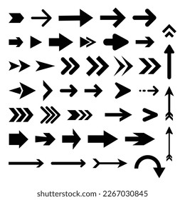 Flat design arrow collection, arrow icons