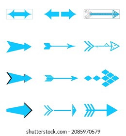 Flat design arrow personal use