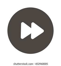 flat design arrow pointing right icon vector illustration