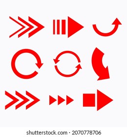 Flat design arrow symbol cursor