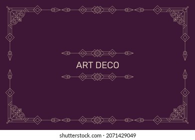 Flat design art deco background. -  Vector.