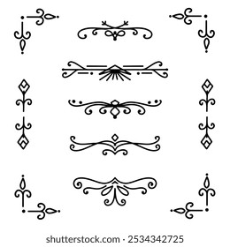 Ornamento de art deco de diseño plano