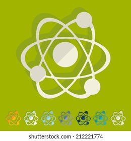 Flat design: atom