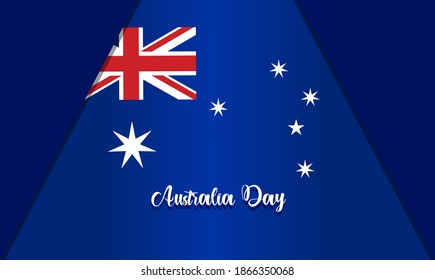 Concepto de un día australiano de diseño plano
