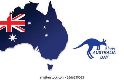 Flat design australia day concept